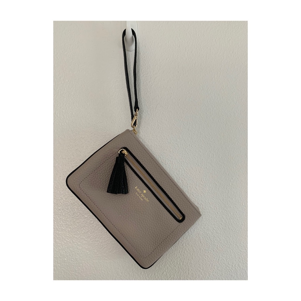 Kate Spade Wristlet with Black Tassel